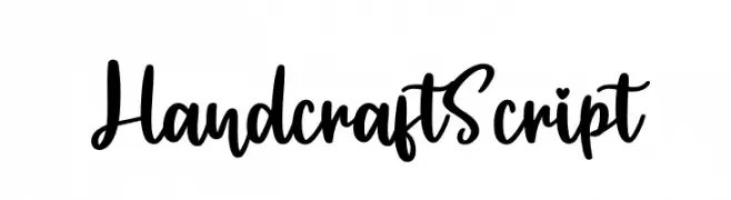 Handcraft Script  नि: शुल्क फ़ॉन्ट्स डाउनलोड