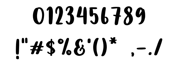 Handcraft Script Font OTHER CHARS