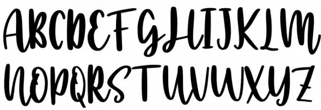 Handcraft Script フォント 大文字