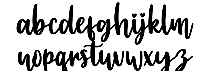 Handcraft Script Font LOWERCASE