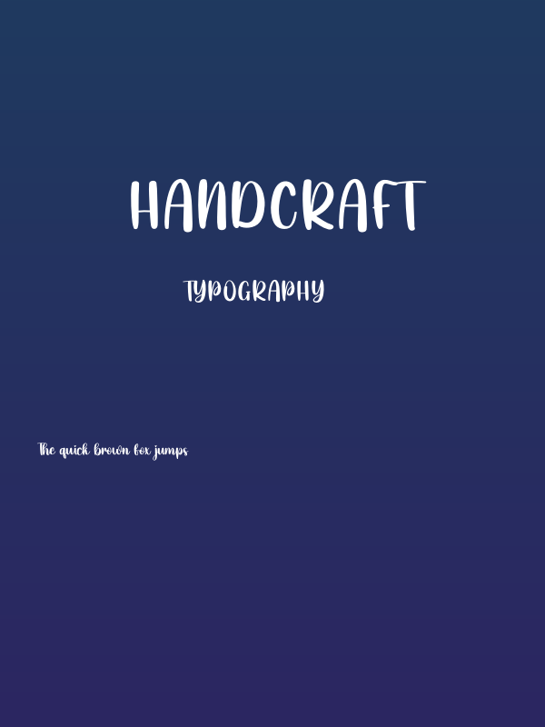 Handcraft Poster