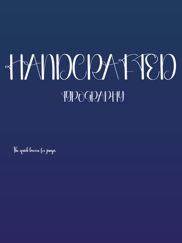Handcrafted Poster