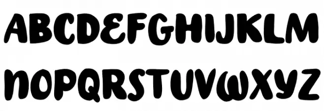 Handcrit फ़ॉन्ट अपरकेस