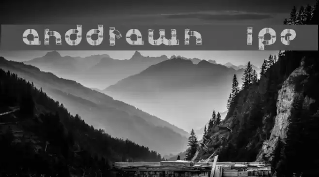 Handdrawn Pipe X Font examples