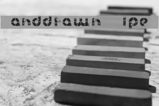 Handdrawn Pipe X Font examples