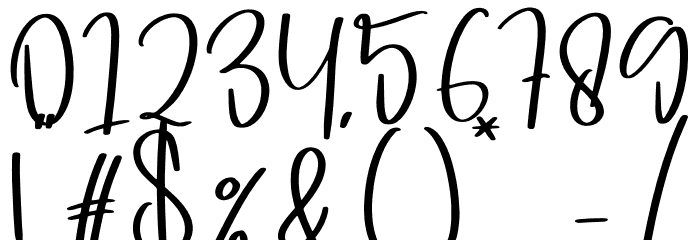 Handdrawn Font OTHER CHARS