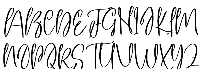 Handdrawn Font UPPERCASE