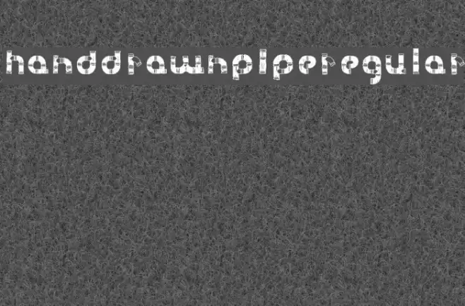 HanddrawnPipe-Regular Font examples