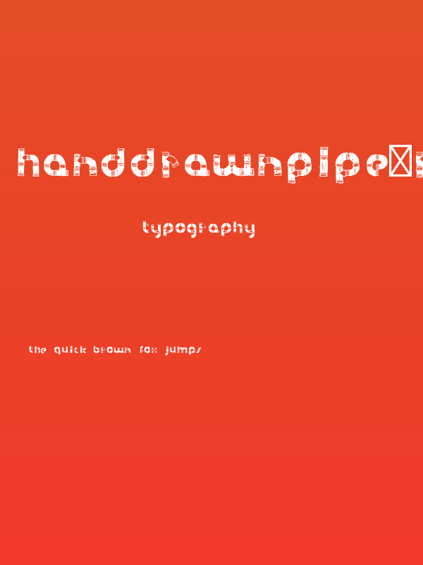 HanddrawnPipe-Regular Poster