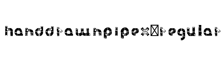HanddrawnPipeX-Regular  baixar fontes gratis
