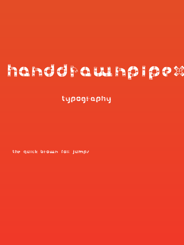 HanddrawnPipeX-Regular Poster