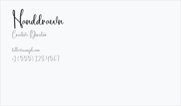 Handdrawn Business Card