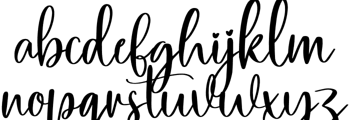 Handdrawn Font LOWERCASE
