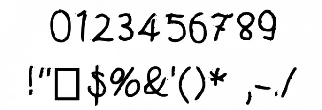 Handeer Medium Font OTHER CHARS