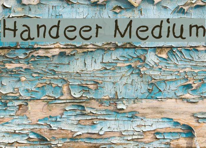 Handeer Medium Font examples