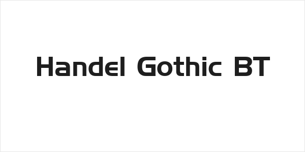 Handel Gothic BT Logo