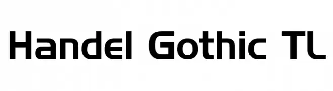 Handel Gothic TL  免费字体下载