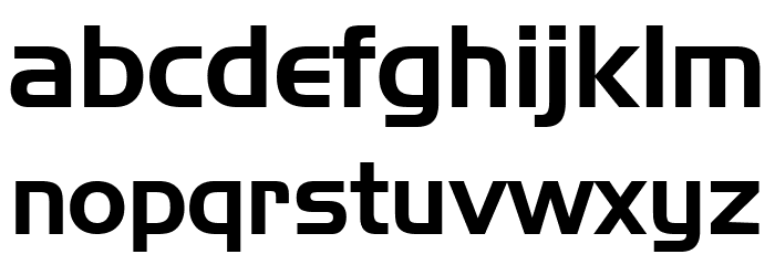 Handel Gothic TL Font LOWERCASE