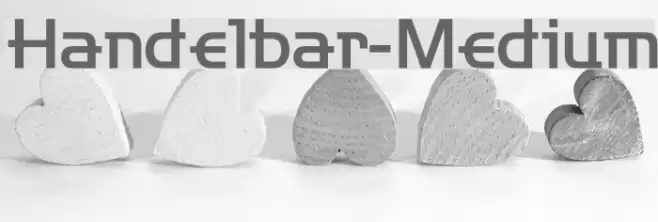 Handelbar-Medium フォント examples