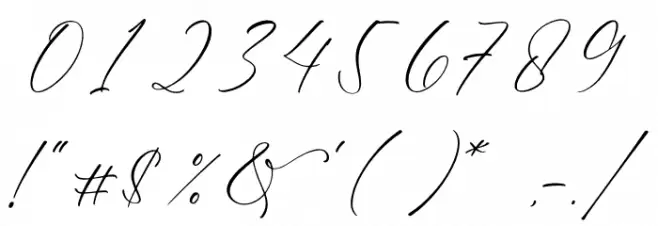 Handesa Mornites Font OTHER CHARS