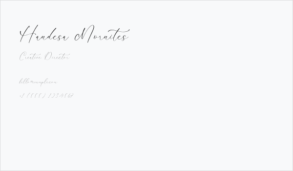 Handesa Mornites Business Card