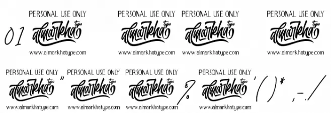 Handestonie Font OTHER CHARS