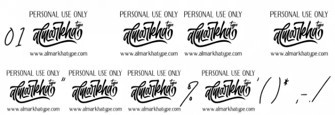 Handestonie Font OTHER CHARS