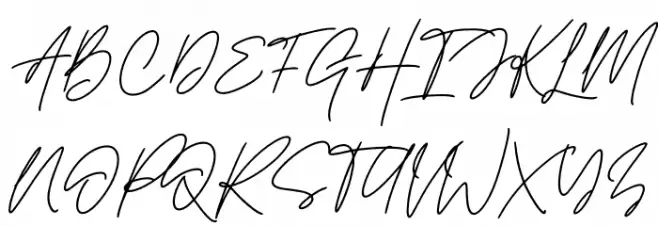 Handestonie Schriftart Groß