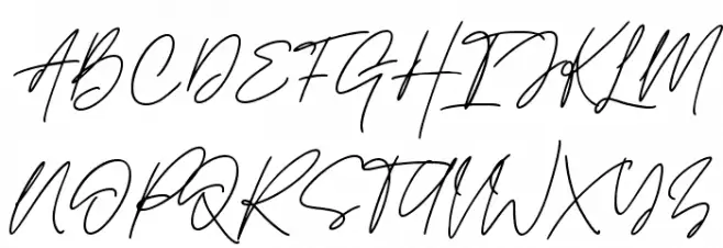 Handestonie Шрифта ВЕРХНИЙ