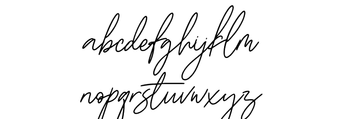 Handestonie Font LOWERCASE