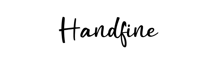Handfine  Free Fonts Download
