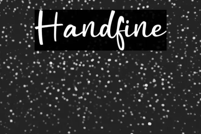 Handfine Caratteri examples