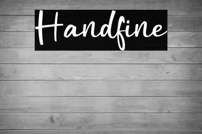 Handfine Caratteri examples