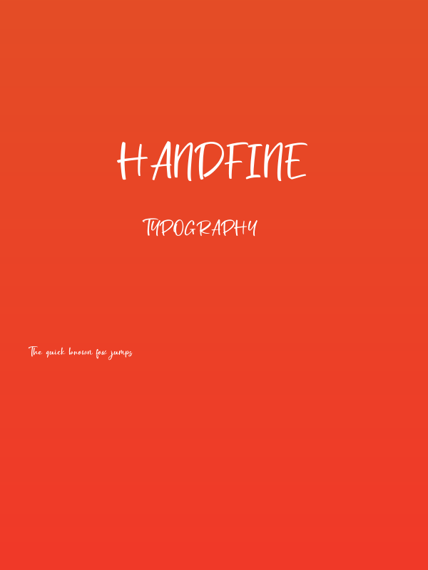 Handfine Poster