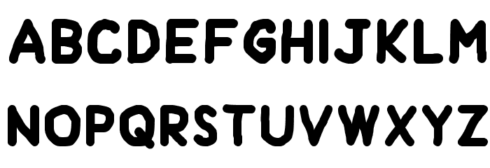 Handform Font LOWERCASE