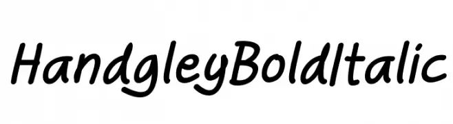 Handgley Bold Italic  baixar fontes gratis