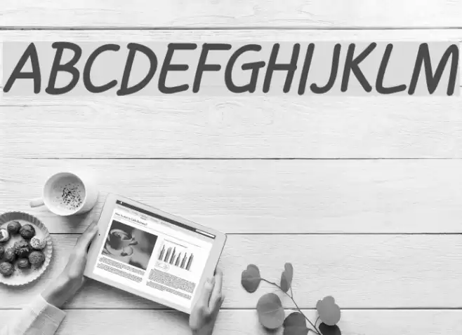 Handgley Bold Italic Font examples