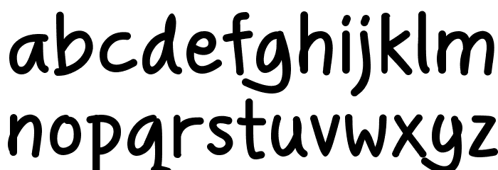 Handgley Bold Font LOWERCASE