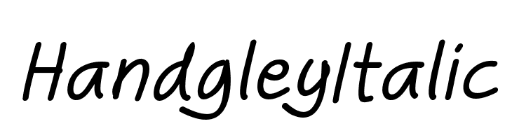 Handgley Italic Font