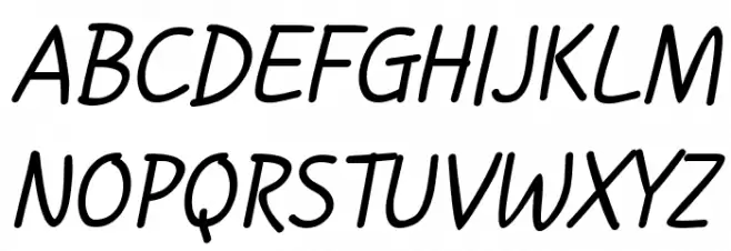 Handgley Italic Шрифта ВЕРХНИЙ