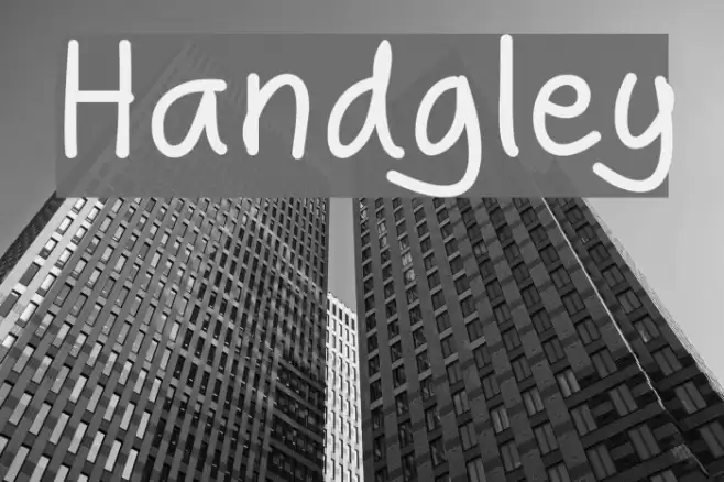 Handgley Font examples