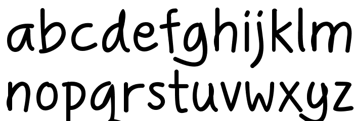 Handgley Font LOWERCASE