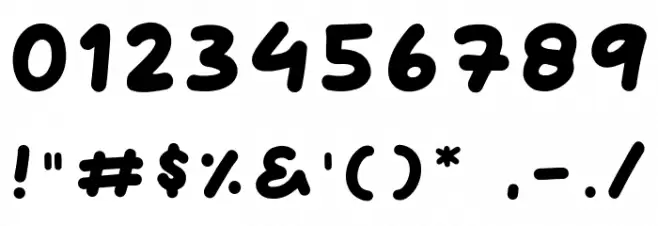 Handgoal Font OTHER CHARS