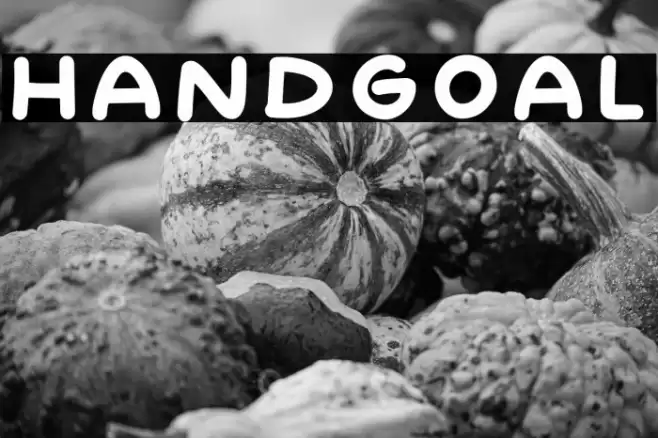 Handgoal Font examples