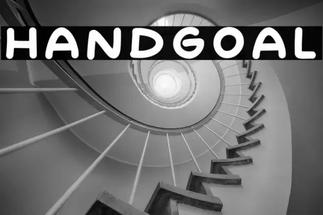 Handgoal Font examples