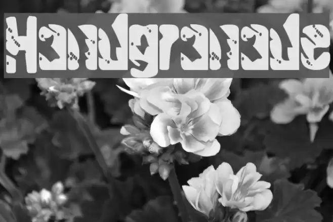 Handgranade フォント examples