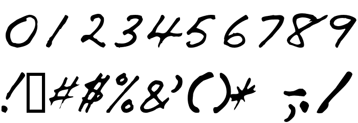 Handi Font OTHER CHARS