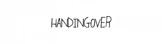 HandingOver  Fuentes Gratis Descargar