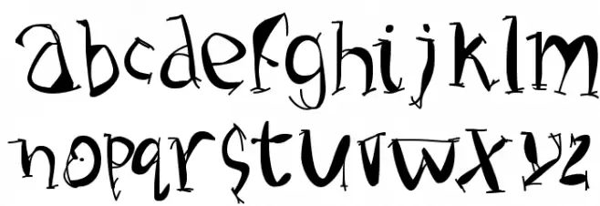 Handiqua Шрифта ВЕРХНИЙ