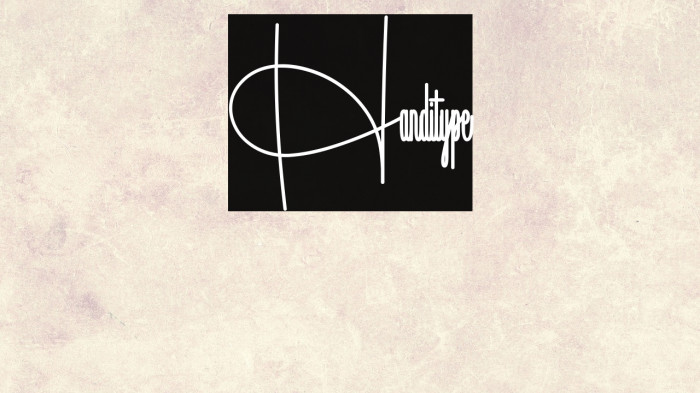 Handitype Example 1